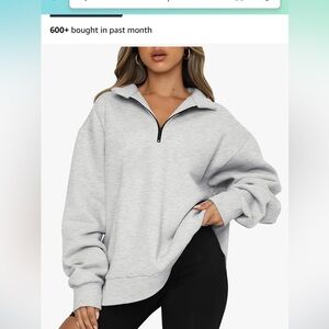 Heather Gray Quarter-Zip Sweatshirt